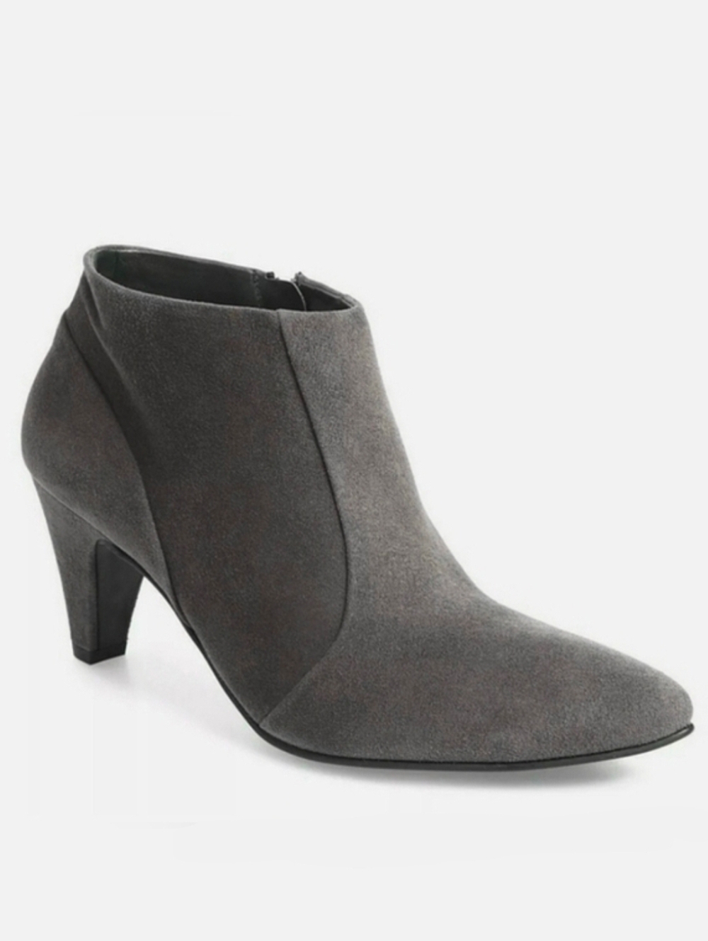 Paul Green Tatum Gray Suede Booties US 8.5 Water Resistant Heeled Boots